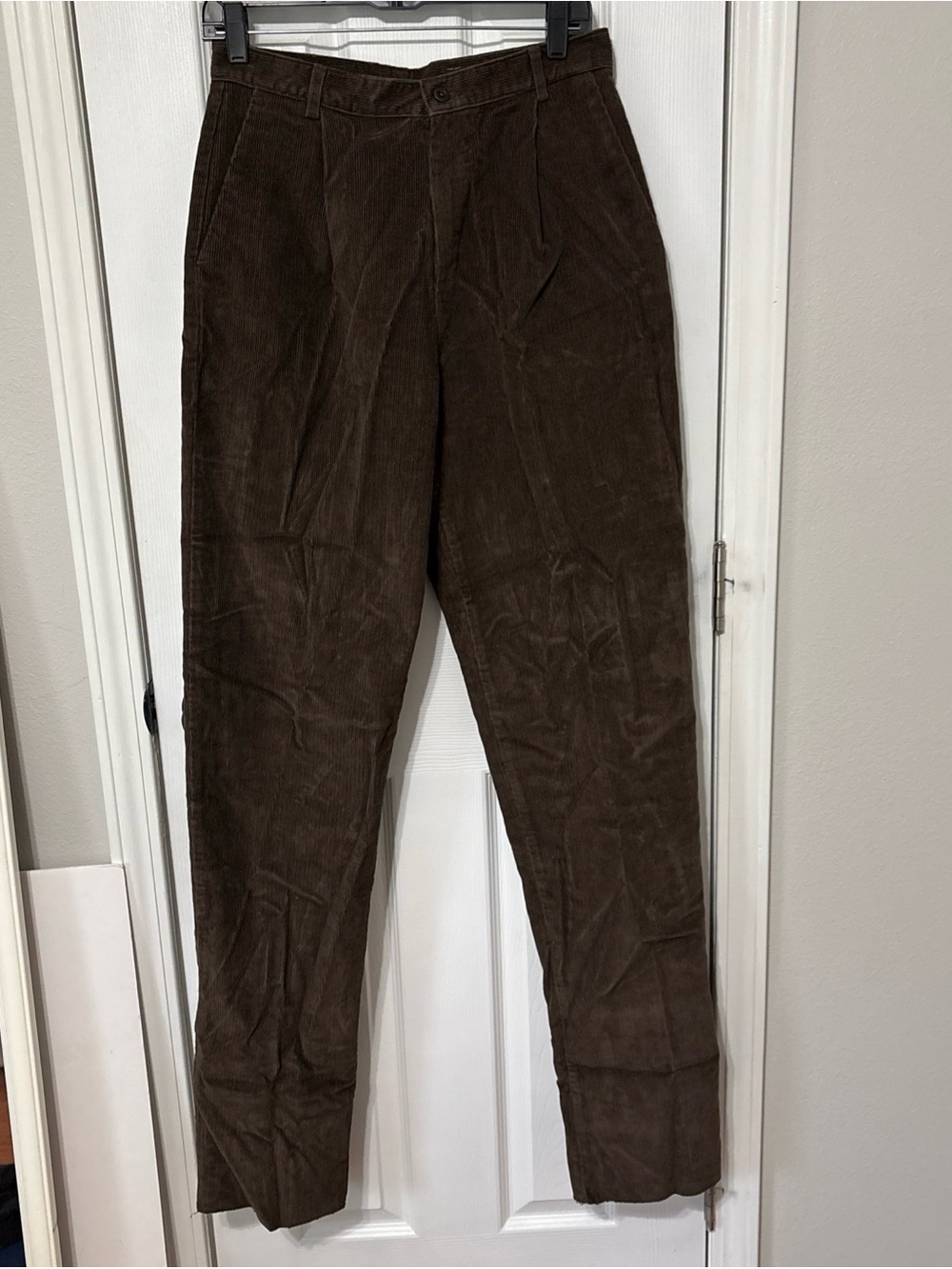 NWT Women’s Lands End 10R Lt. Chocolate Washed Cord Pants